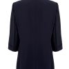 Women's Double Breasted Suit Blazer Summer 3/4 Sleeve Office Work Casual Jacket