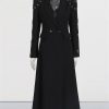 Women's Diamond Mini Dress - Lapel Long Sleeve Slimming Sexy
