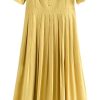 Romantic Floral Midi Dress for Women Summer Square Neck Chiffon Tulle Short Sleeve Ruffled Party Guest Dress