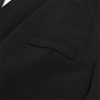 Women Autumn Single Button Backless Full Sleeve Ladies Black Blazer Coat Long Suit Jacket