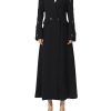 Women's Diamond Mini Dress - Lapel Long Sleeve Slimming Sexy