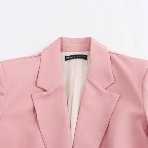 Women's in The Summer of The Single-Breasted Leisure Suit Coat Mini Overskirt Suit