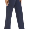 Women's Stretchy Straight Leg Dress Work Pants Business Office Casual Slacks with Pockets