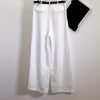 Women's Linen Vest Set - High Waist Wide Leg Pants