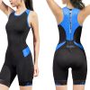 Women's Triathlon Suit One-Piece Sleeveless Tri Suit Padded Quick-Dry Slimming for Running Swimming Cycling