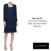 Women's Plus Size Embellished Tiered Mother of The Bride Gown with Jacket, Wedding Guest, Formal Event Dress
