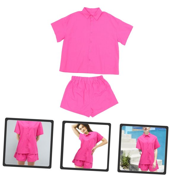 Elegant Women's Short Shirt Set Summer Vacation Shorts Suit Casual Outfit Set for Women