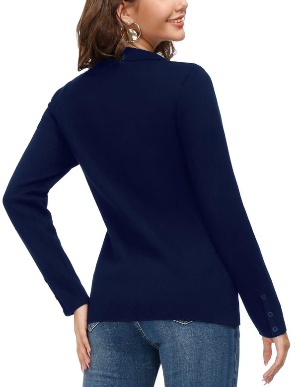 Women's Long Sleeve Casual Blazer Work Office Bussiness Jacket with Pocket