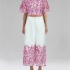 Women's Casual Top Set - Lapel Short Sleeve & Wide Leg Pants