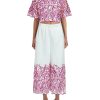 Women's Casual Top Set - Lapel Short Sleeve & Wide Leg Pants