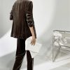Plus Size Women's Velvet Suit - Business Casual Attire with Elegant Silhouette
