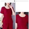 Women's Cotton Sleep Set - T-Shirt & Trousers Breathable Pajama Soft Feel