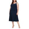 Women's 2 Piece Tea Length Jacket Dress with Sequin Beaded Trim