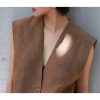 Women's Urban Linen Set - Sleeveless Top & Wide Leg Trousers City Chic Style