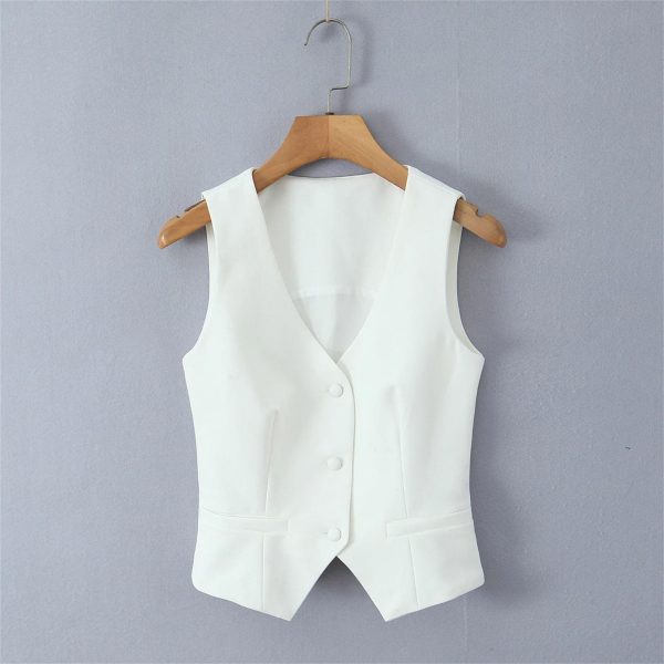 Women's 3-Piece Blazer Suit - Notched Twill Jacket & Bow Waist Pleated Skirt