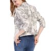 Women's Open Front Office Work Business Casual Lightweight Summer Crop Suit Blazer