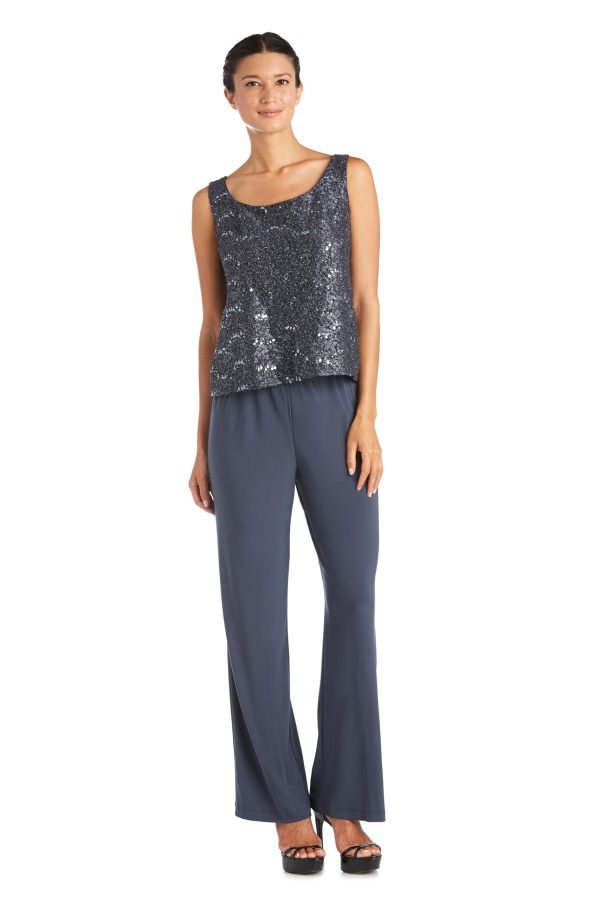 Women's Scallop Lace Duster Pant Set