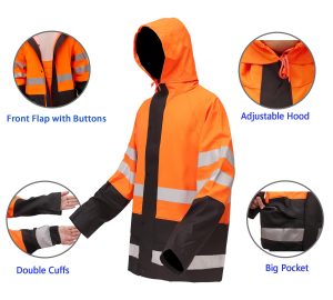 Waterproof Rain Suits for Men & Women, Hi-Vis Rain Jacket & Bib Overalls, Heavy Duty Rain Gear Outdoor Activities.