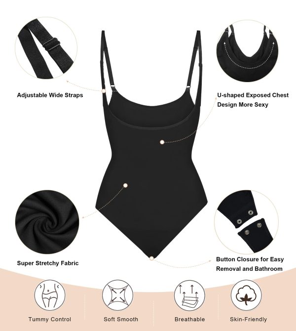 Open Bust Shapewear Tummy Control Bodysuits for Women Seamless Compression High Waisted Body Shaper