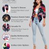 Women's Casual Work Office Blazer Jacket Open Front Shawl with 3/4 Scrunch Sleeves