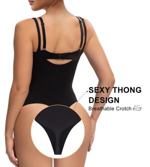 Open Bust Shapewear Tummy Control Bodysuits for Women Seamless Compression High Waisted Body Shaper