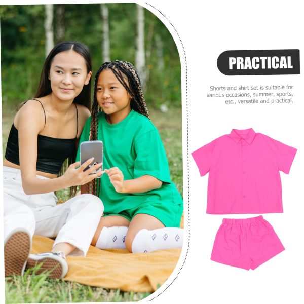 Elegant Women's Short Shirt Set Summer Vacation Shorts Suit Casual Outfit Set for Women