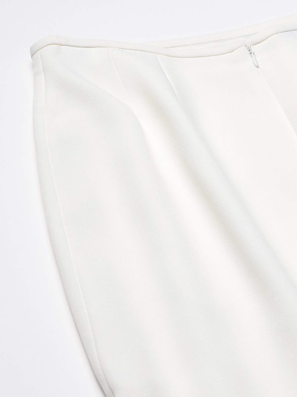 Women's Stretch Crepe Column Skirt