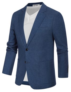 Men's Casual Blazer Suit Jackets 2 Button Lightweight Sport Coats