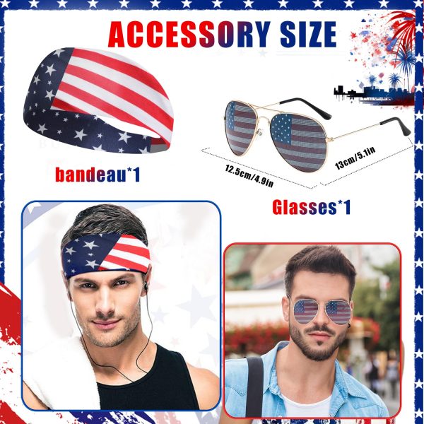 American Flag Coveralls for Unisex Bib Overalls Festival Jumpsuits Shorts Romper Summer Multi Side Pockets Cargo