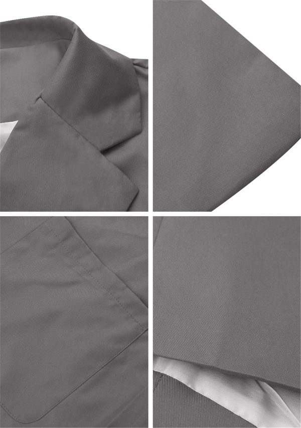 Women’s Casual Long Sleeve Open Front Blazer Lapel Collar Cardigan Plus Size Work Jackets