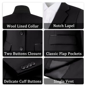 Women's 2 Piece Suit Lady 2 Button Business Work Office Slim Fit Blazer Jacket Pants Set